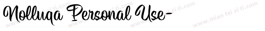 Nolluqa Personal Use字体转换